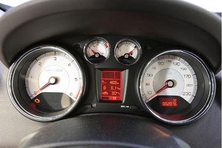 Nicht immer optimal ablesbare Rundinstrumente.