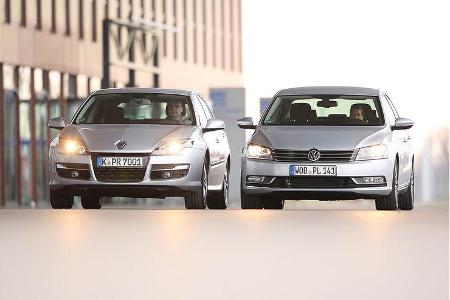 Renault Laguna dCi 110 FAP, VW Passat 1.6 TDI Bluemotion