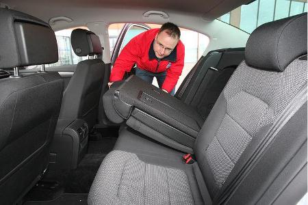 VW Passat 1.6 TDI Bluemotion, Rücksitze