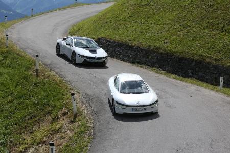 BMW i8, VW XL1, Frontansicht