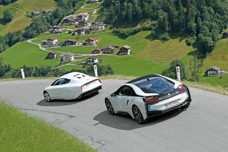 BMW i8, VW XL1, Heckansicht