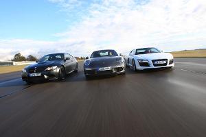 Audi R8, BMW M3, Porsche 911 im Test