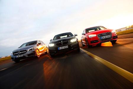 Audi S3 Limousine, BMW M235i, Mercedes A 45 AMG