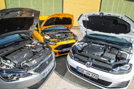 Ford Focus ST Turnier 2.0 TDCi, Peugeot 308 SW GT HDi 180, VW Golf Variant GTD