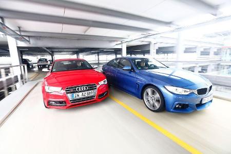 Audi S5 Sportback, BMW 435i Gran Coupé, Frontansicht