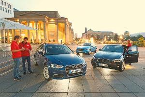 Audi A3 Sportback, BMW 116i und Mercedes A 180