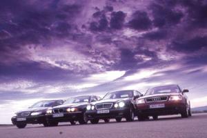 Audi A6 2.4, BMW 523i, Mercedes E 240, Opel Omega 2.5&nbsp;V6