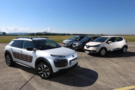 Citroën C4 Cactus, Ford Ecosport, Peugeot 2008, Renault Captur