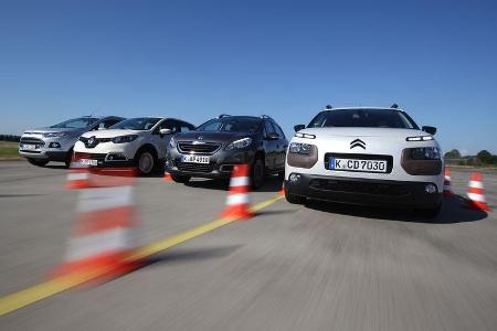 Citroën C4 Cactus, Ford Ecosport, Peugeot 2008, Renault Captur
