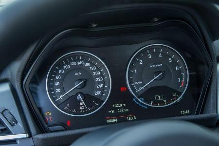 BMW 218i Gran Tourer, Rundinstrumente