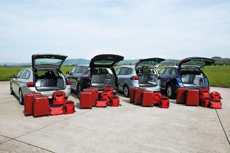 Audi Q5, BMW Fünfer Touring, Opel Zafira Tourer, Renault Espace