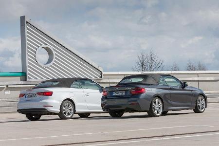 Audi A3 2.0 TDI Cabrio, BMW 220d Cabrio, Verdeck schliet