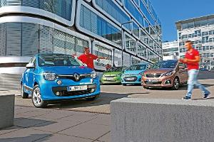 Hyundai i10, Peugeot 108, Renault Twingo, Skoda Citigo