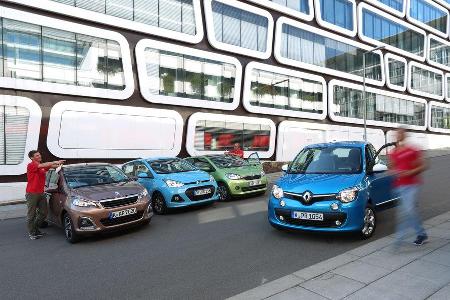 Hyundai i10, Peugeot 108, Renault Twingo, Skoda Citigo