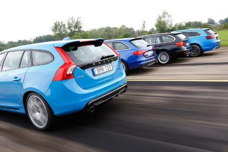 Audi Avant 3.0 TFSI, BMW 335i xDrive Touring, Opel Insignia Sports Tourer OPC, Volvo V60 Polestar