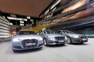 Audi A6, BMW 530d, Mercedes E 350 im Vergleich
