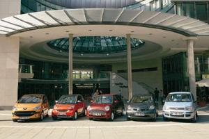 Daihatsu Trevis, Fiat Panda, Peugeot 1007, Smart Fortwo, Toyota Aygo