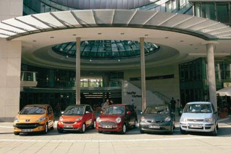 Daihatsu Trevis, Fiat Panda, Peugeot 1007, Smart Fortwo, Toyota Aygo Daihatsu Trevis, Fiat Panda, Peugeot 1007, Smart Fortwo, Toyota Aygo
