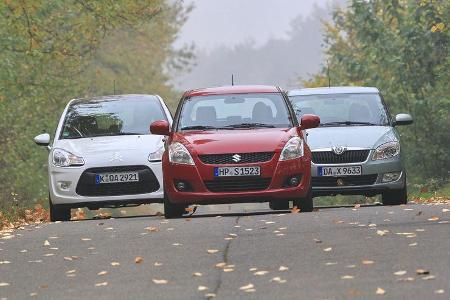 Citroen C3 Vti 95, Skoda Fabia 1.2 TSI, Suzuki Swift 1.2