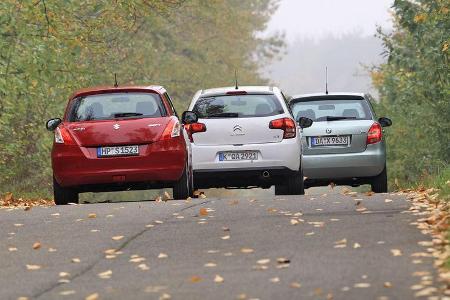 Citroen C3 Vti 95, Skoda Fabia 1.2 TSI, Suzuki Swift 1.2