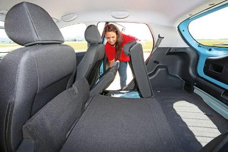 Hyundai i10 Blue 1.0 Trend, Fondsitz, Umklappen