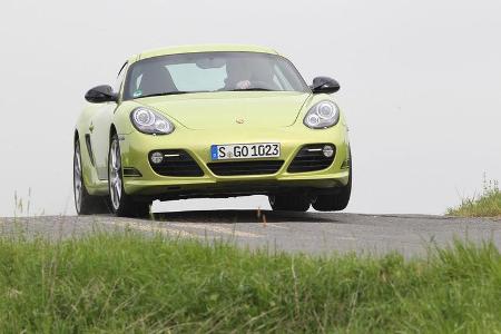 Porsche Cayman R, Frontansicht, Fahrt, Gelände