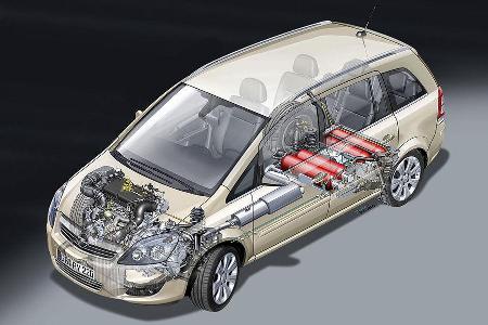 Opel, Zafira, 1.6 CNG, detail, vtest, aumospo0709