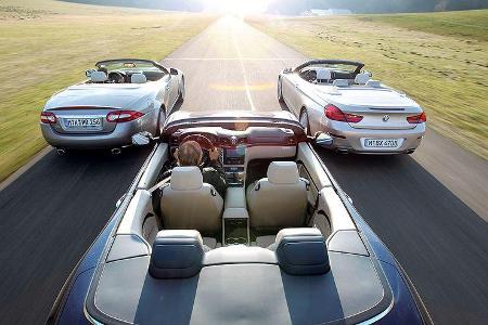 BMW 650i Cabrio, Maserati Gran Cabrio, Jaguar XK Cabrio BMW 650i Cabrio, Maserati Gran Cabrio, Jaguar XK Cabrio