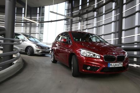 BMW Zweier Active Tourer, VW Golf Sportsvan 2.0 TDI,