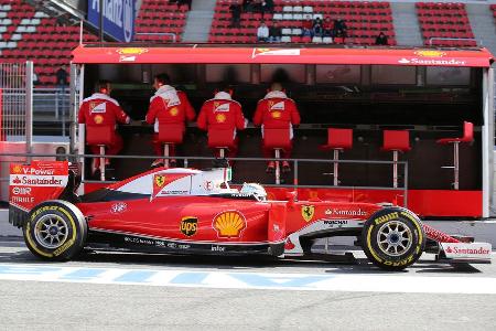 Sebastian Vettel - Ferrari - Formel 1-Test - Barcelona - 4. Mrz 2016