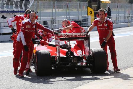 Sebastian Vettel - Ferrari - Formel 1-Test - Barcelona - 4. Mrz 2016