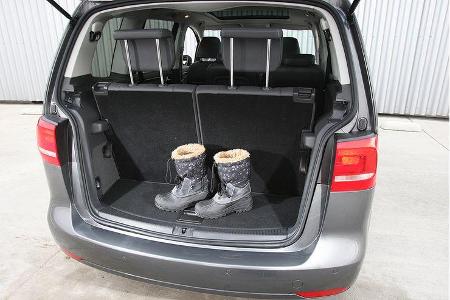 VW Touran, Kofferraum, dritte Sitzreihe