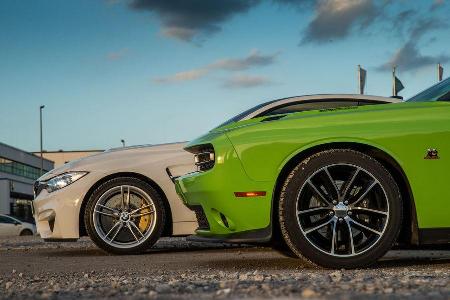 Dodge Challenger R/T, BMW M4 Coup, Rad, Felge