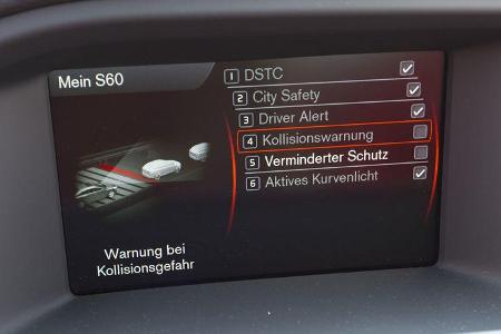 Volvo S60 D3, Sicherheitssystem