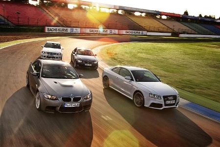 BMW M3, BMW Alpina B3, Audi RS5, Mercedes C 63 AMG BMW M3, BMW Alpina B3, Audi RS5, Mercedes C 63 AMG