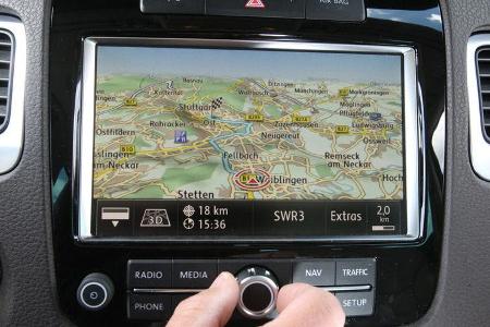 VW Touareg V6 TDI, Navigationssystem
