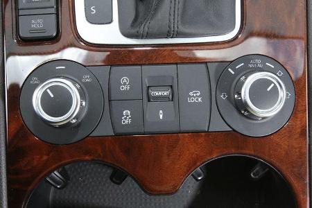 VW Touareg V6 TDI, Luftfederung, Mittelkonsole