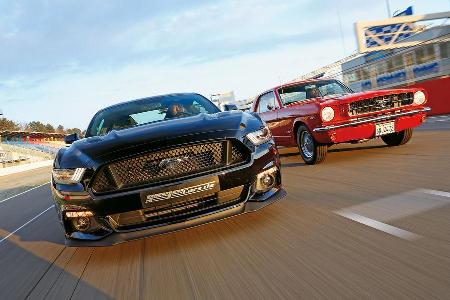 Ford Mustang GT Fastback 2015 und Hardtop Coup 1965