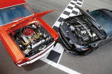 Ford Mustang GT Fastback 2015 und Hardtop Coup 1965