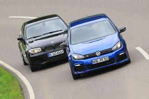 BMW 135i und VW Golf R im Test