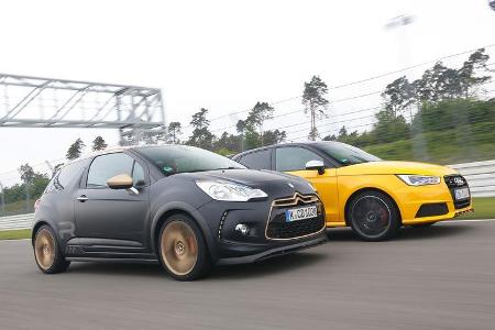 Audi S1 Sportback, Citroën DS3 Racing, Seitenansicht