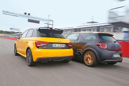 Audi S1 Sportback, Citroën DS3 Racing, Heckansicht
