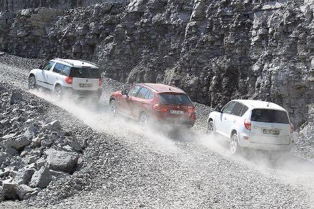 BMW X1 20d x-Drive, Skoda Yeti 2.0 TDI, Toyota RAV 4 2.2 D-Cat