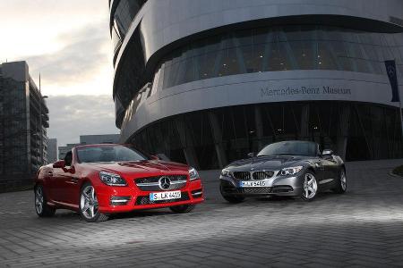 BMW Z4 28i, Mercedes SLK 250 BMW Z4 28i, Mercedes SLK 250