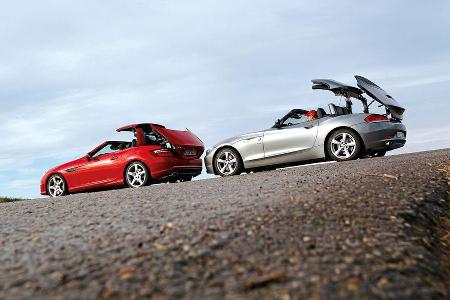 BMW Z4 28i, Mercedes SLK 250