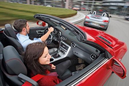 BMW Z4 28i, Mercedes SLK 250
