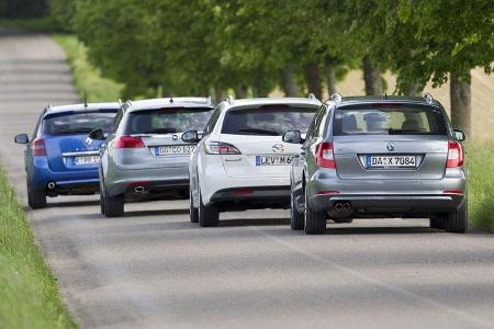 Skoda Superb, Mazda 6 Kombi, Renault Laguna Grandtour, Opel Insignia Sports Tourer