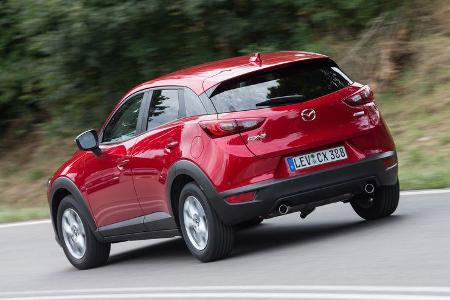 Mazda CX-3 D 105, Heckansicht