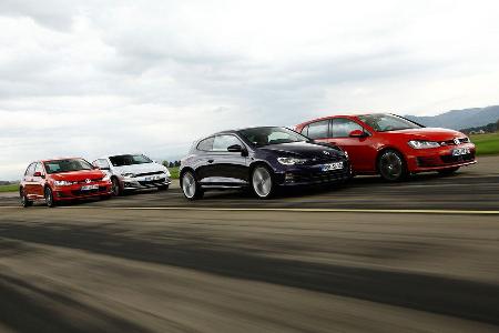 VW Golf GTI vs. GTD und Scirocco TSI vs.TDI