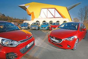 Ford Fiesta, Hyundai i20, Kia Rio, Mazda 2, Opel Corsa, Skoda Fabia